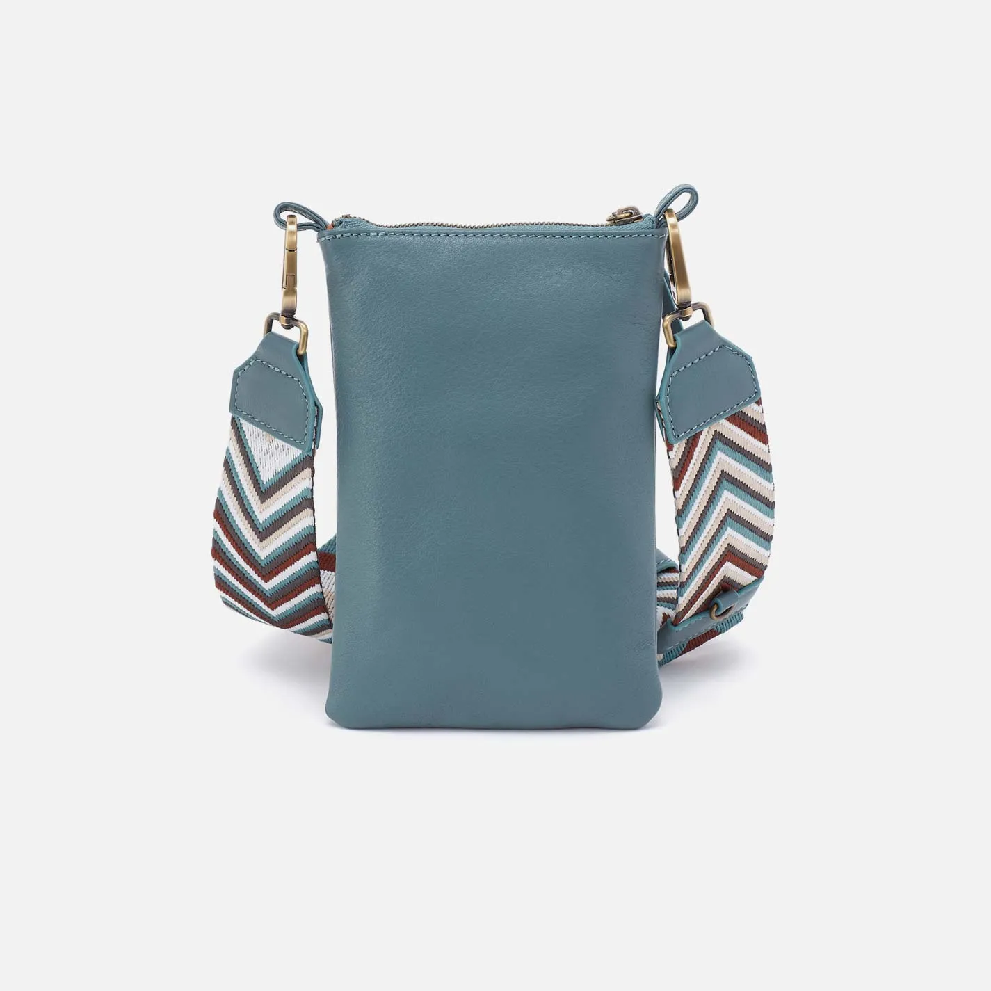 Cass Phone Crossbody in Pebbled Leather - Agave Leaf sold by HOBO product image thumbnail 4