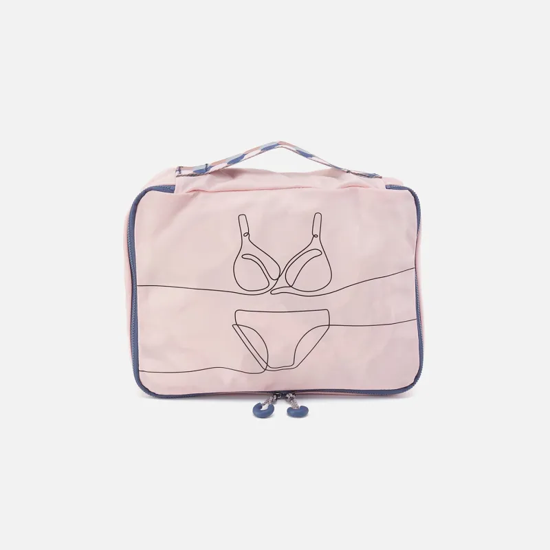 SET TO GO Packing Cube Medium in CaRefiber recycled nylon - Lotus sold by HOBO