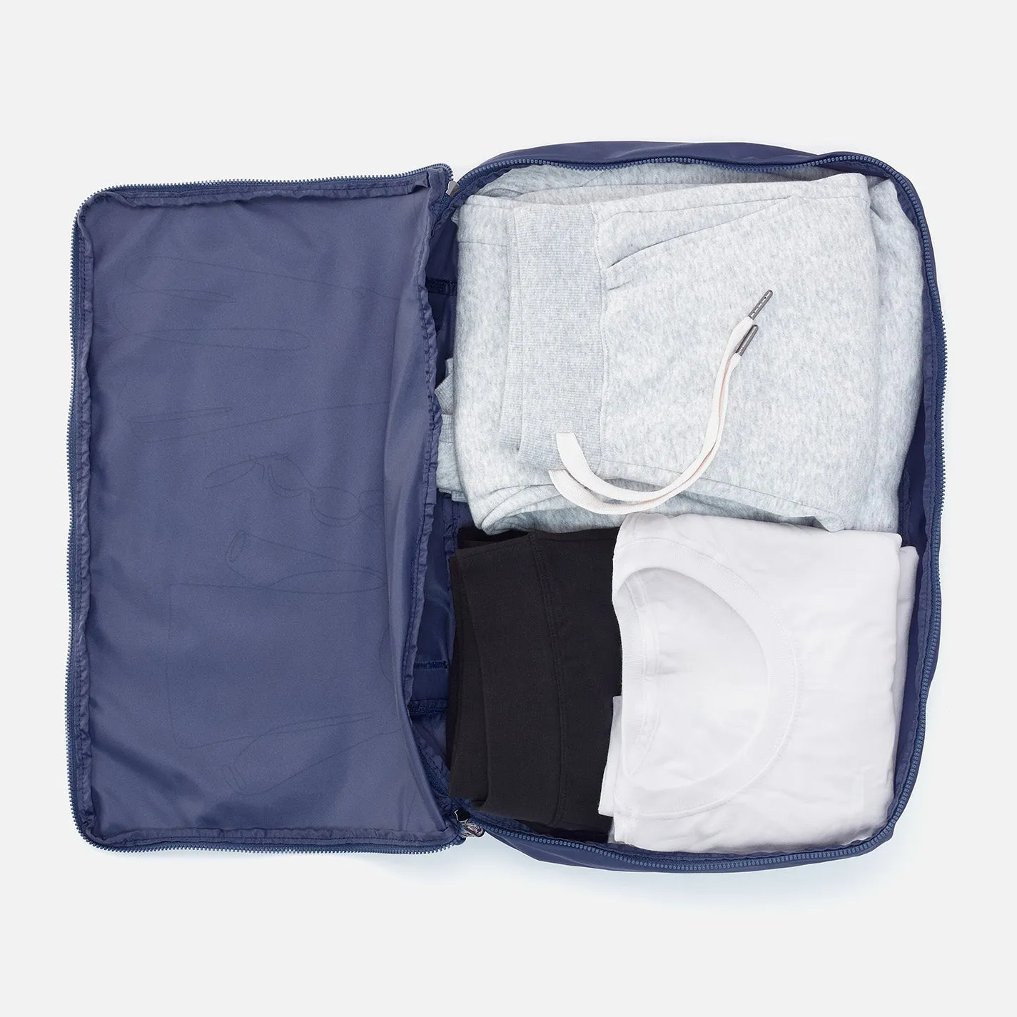 SET TO GO Packing Cube Large in CaRefiber recycled nylon - Ocean sold by HOBO product image thumbnail 3