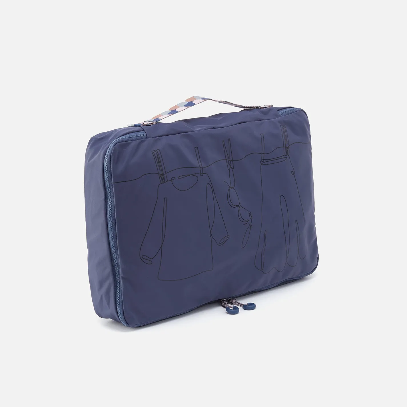 SET TO GO Packing Cube Large in CaRefiber recycled nylon - Ocean sold by HOBO product image thumbnail 2