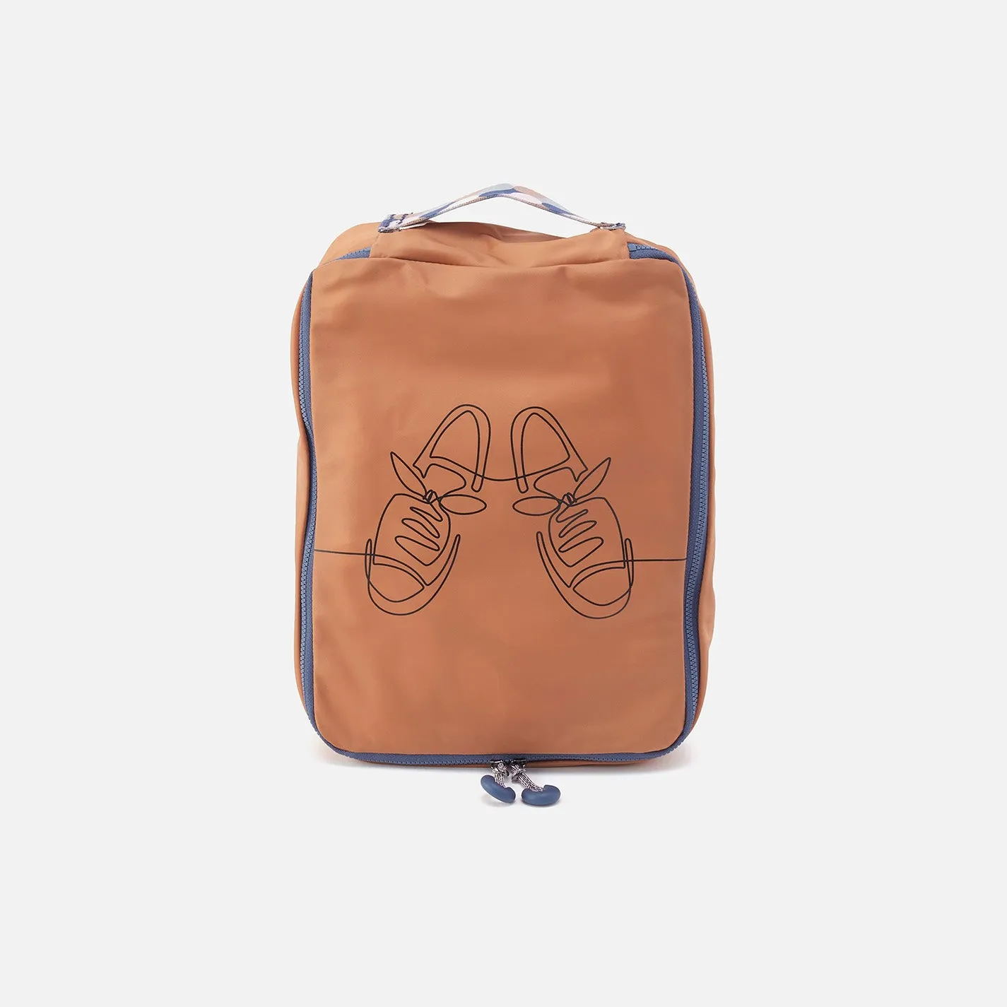 SET TO GO Shoe Packing Cube in CaRefiber recycled nylon - Dune sold by HOBO