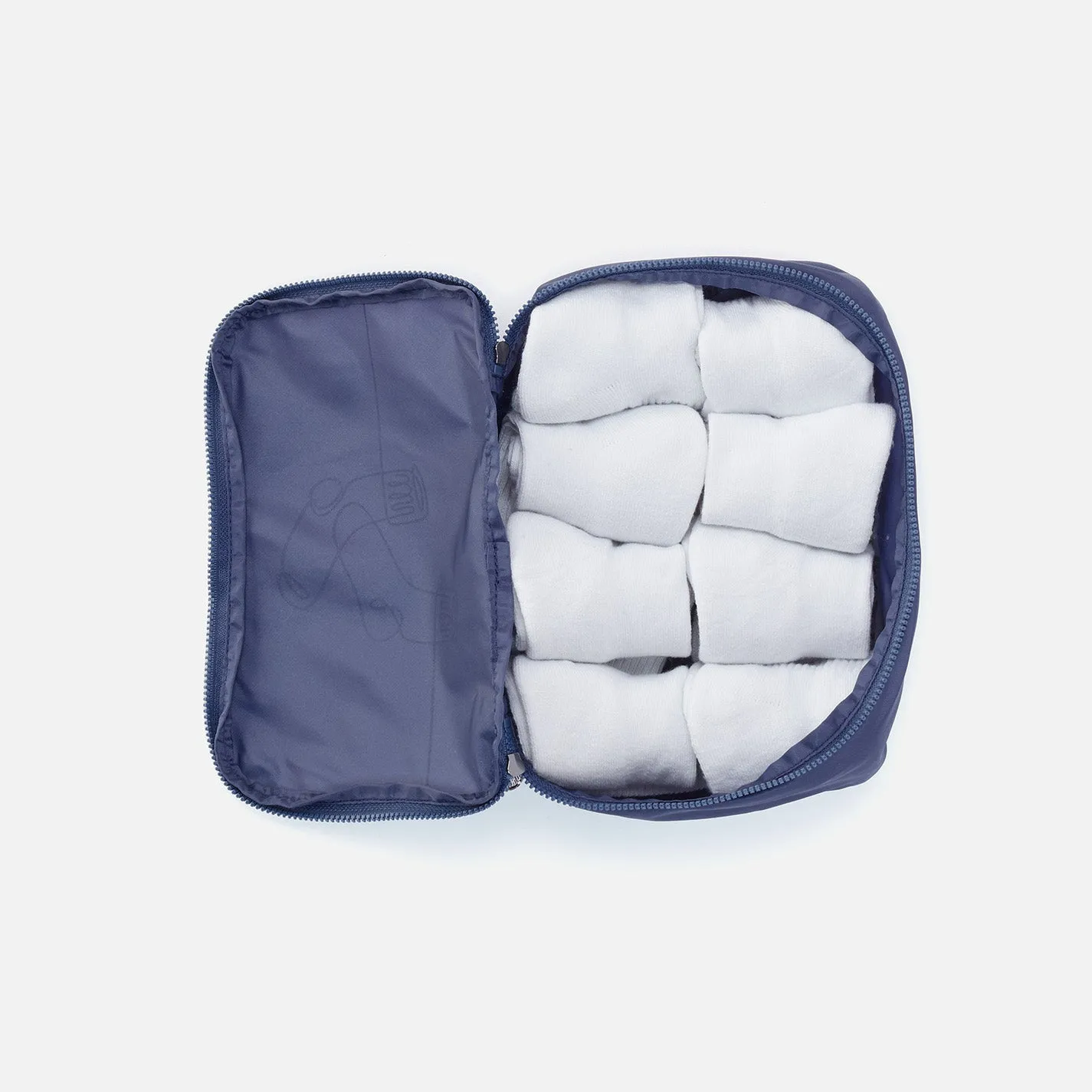 SET TO GO Packing Cube Small in CaRefiber recycled nylon - Ocean sold by HOBO product image thumbnail 3