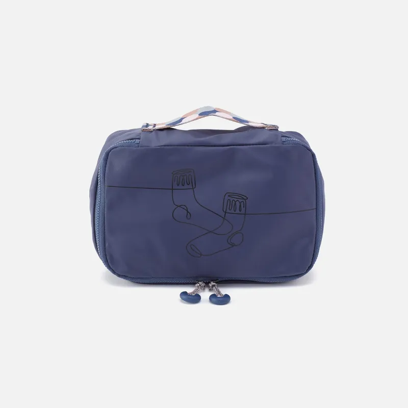 SET TO GO Packing Cube Small in CaRefiber recycled nylon - Ocean sold by HOBO