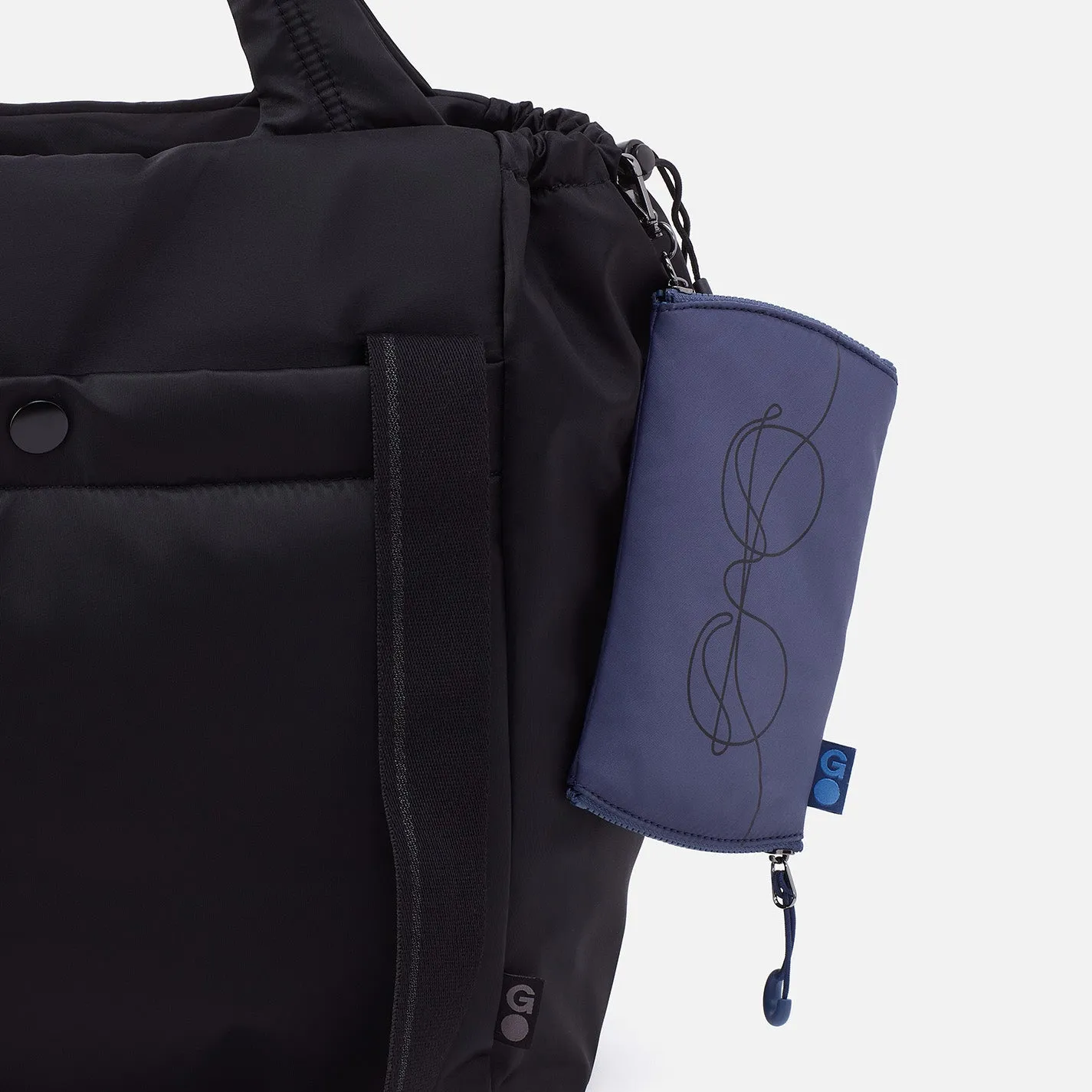 DOUBLE VISION Clip Eyewear Organizer in CaRefiber recycled nylon - Ocean sold by HOBO product image thumbnail 4