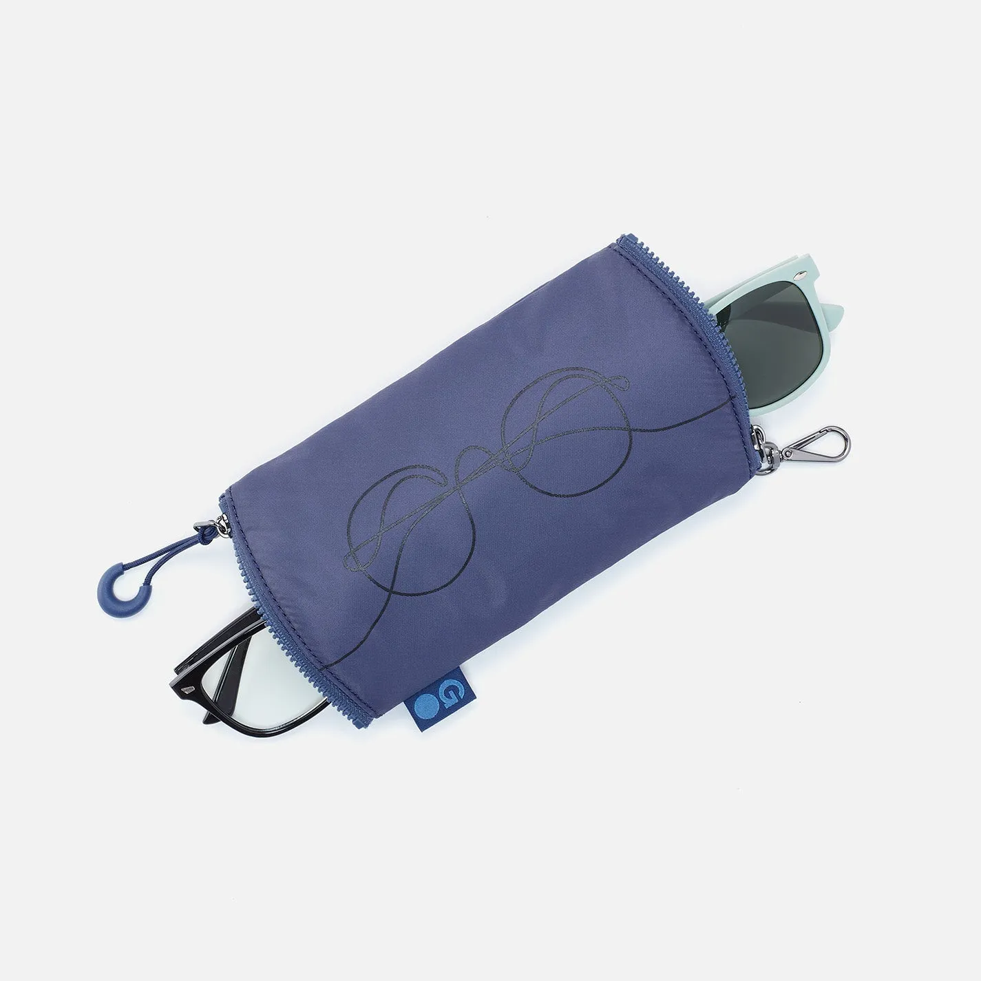 DOUBLE VISION Clip Eyewear Organizer in CaRefiber recycled nylon - Ocean sold by HOBO product image thumbnail 3