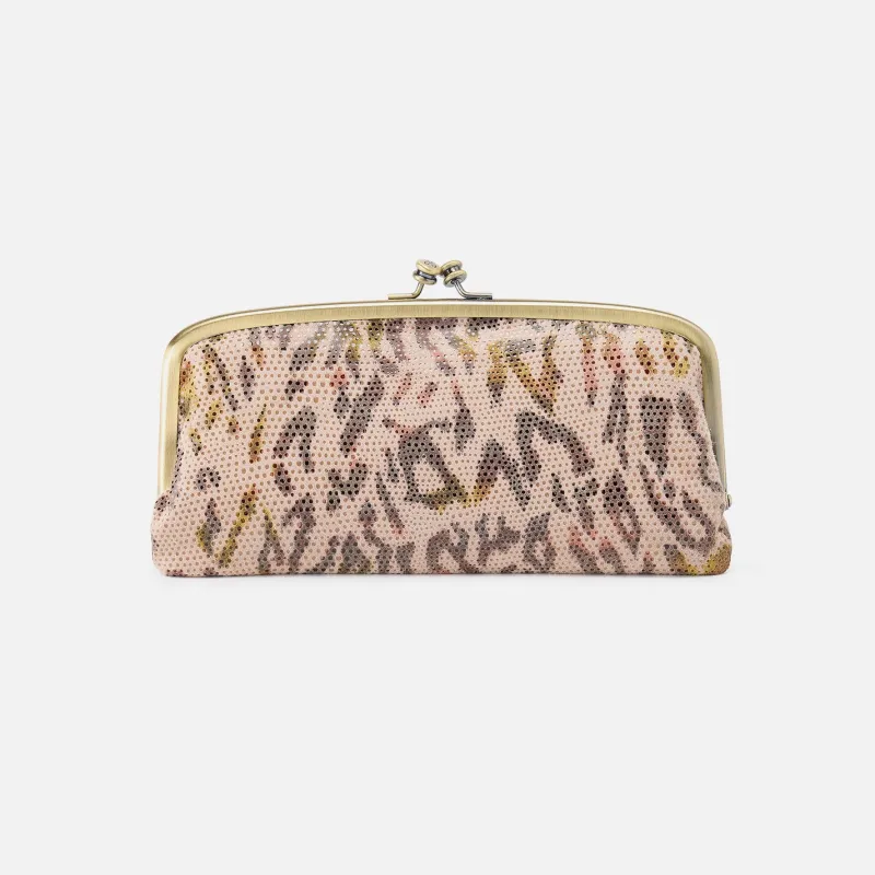 Cora Large Frame Wallet In Printed Leather - Summer Safari sold by HOBO