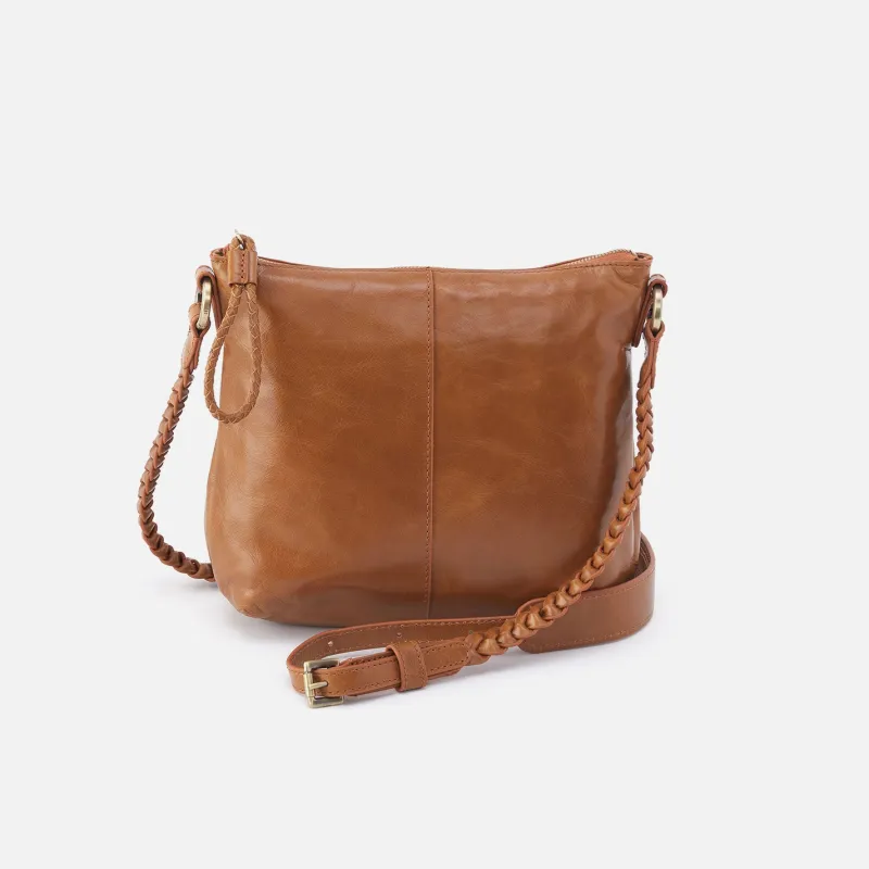 Lasso Medium Crossbody in Polished Leather - Truffle sold by HOBO