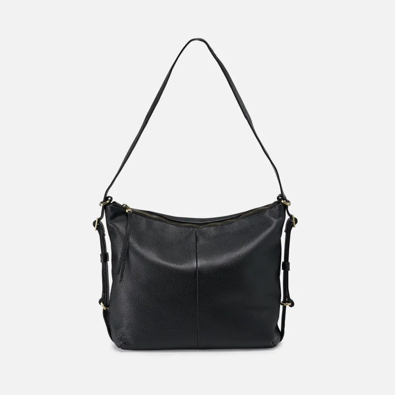Emily Convertible Backpack in Pebbled Leather - Black sold by HOBO