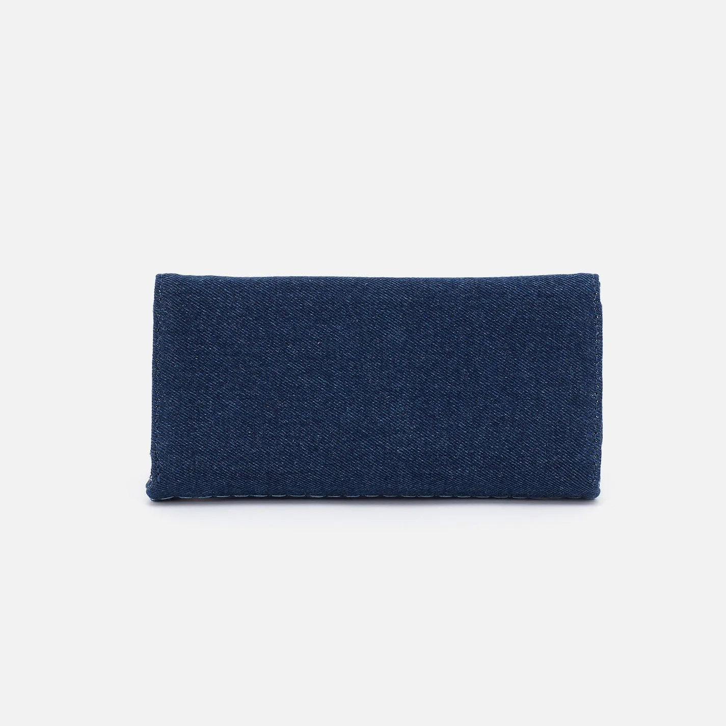 Rachel Continental Wallet In Denim Fabric - Dark Denim sold by HOBO product image thumbnail 3
