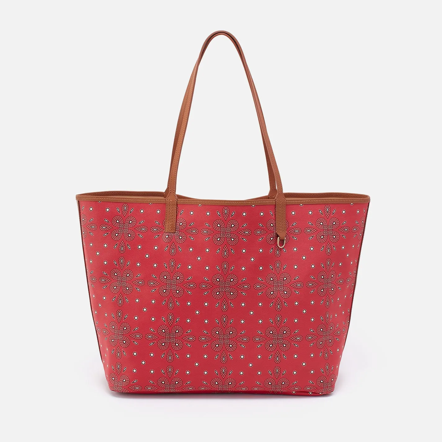 All That Tote Large In Coated Canvas - Red Journey Bandana sold by HOBO