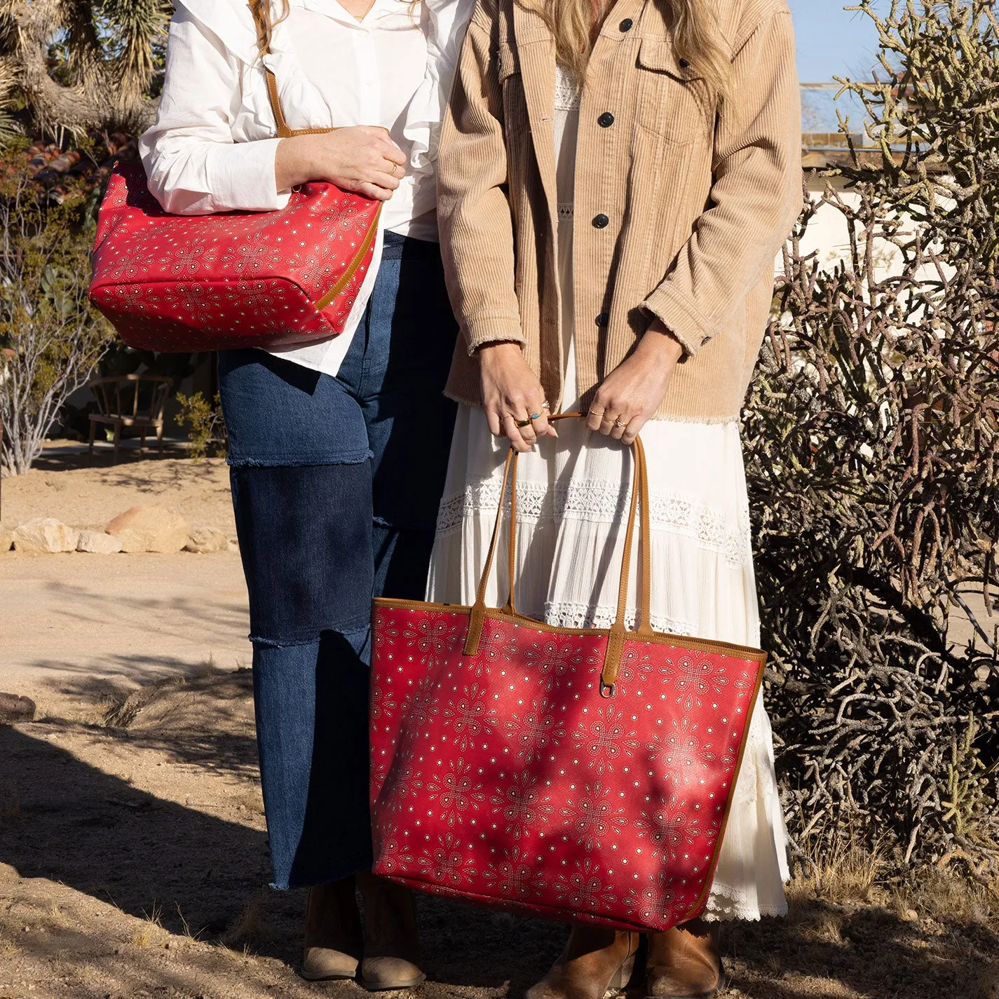 All That Tote Large In Coated Canvas - Red Journey Bandana sold by HOBO product image thumbnail 2