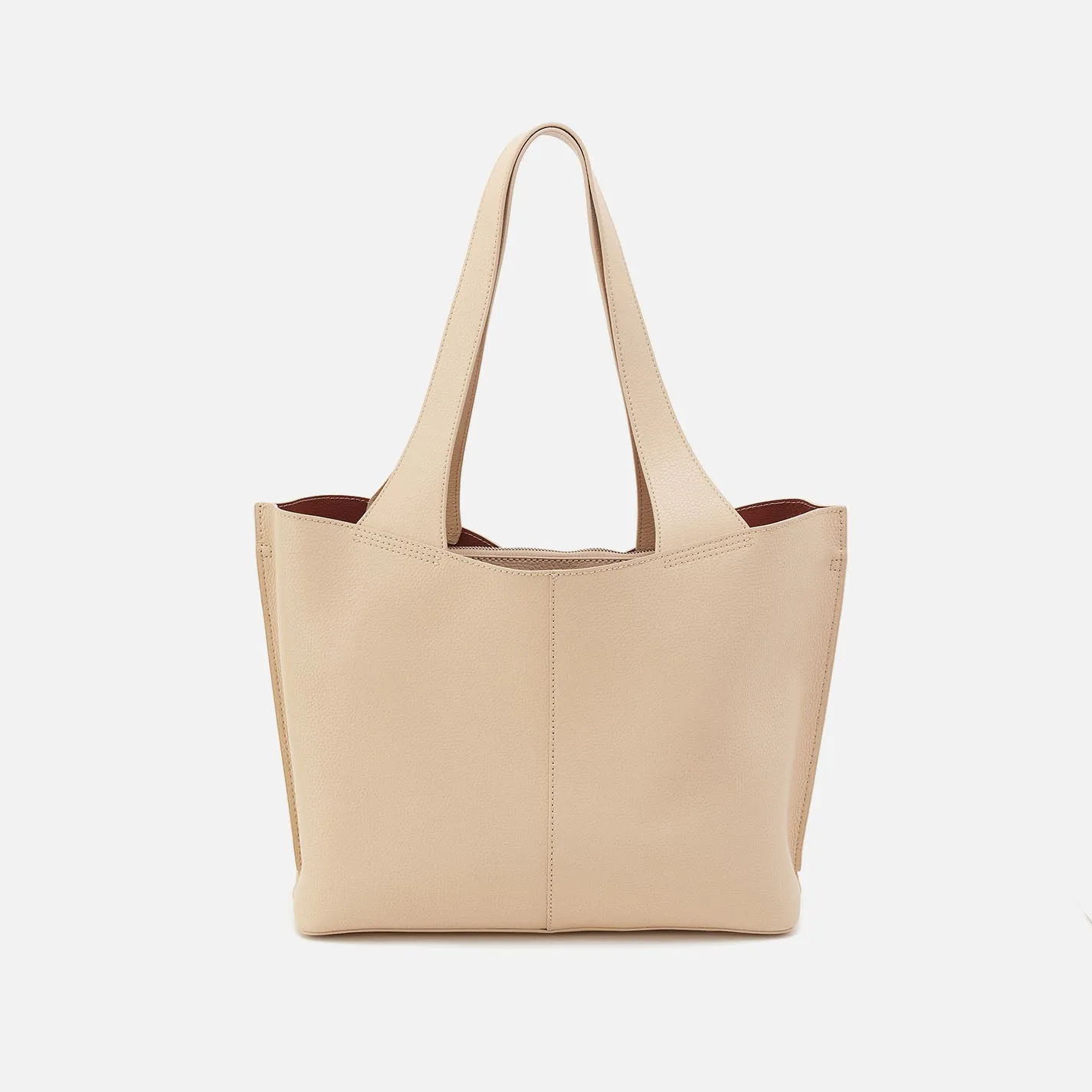 Vida Tote In Micro Pebbled Leather - Almond sold by HOBO