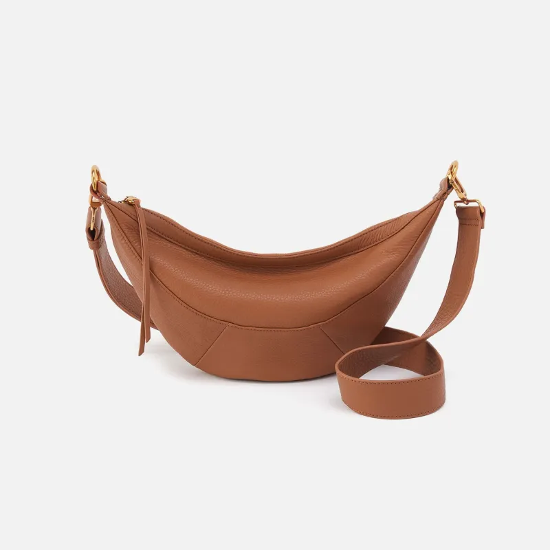 Carmen Sling In Pebbled Leather - Warm Honey sold by HOBO