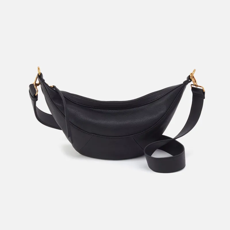 Carmen Sling In Pebbled Leather - Black sold by HOBO