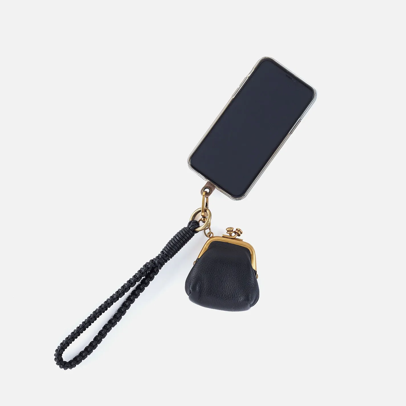 Phone Tether Tab in Fabric - Brown sold by HOBO product image thumbnail 5