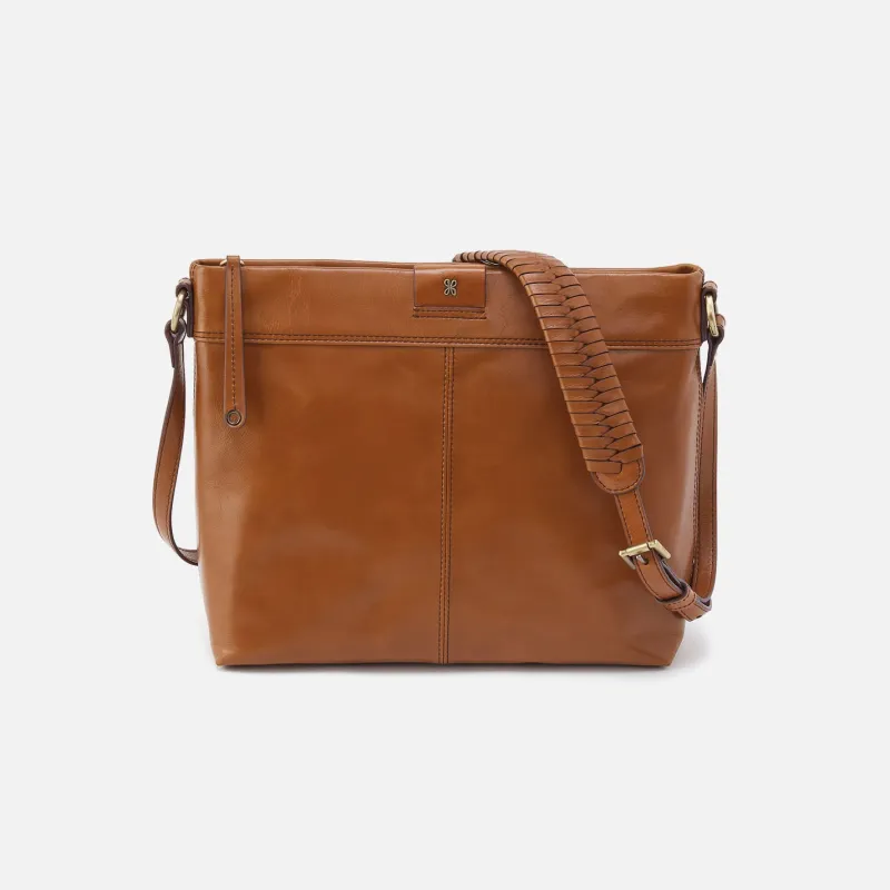 Romy Medium Crossbody in Polished Leather - Truffle sold by HOBO