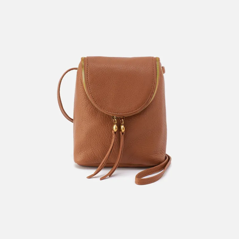 Fern Crossbody in Pebbled Leather - Warm Honey sold by HOBO