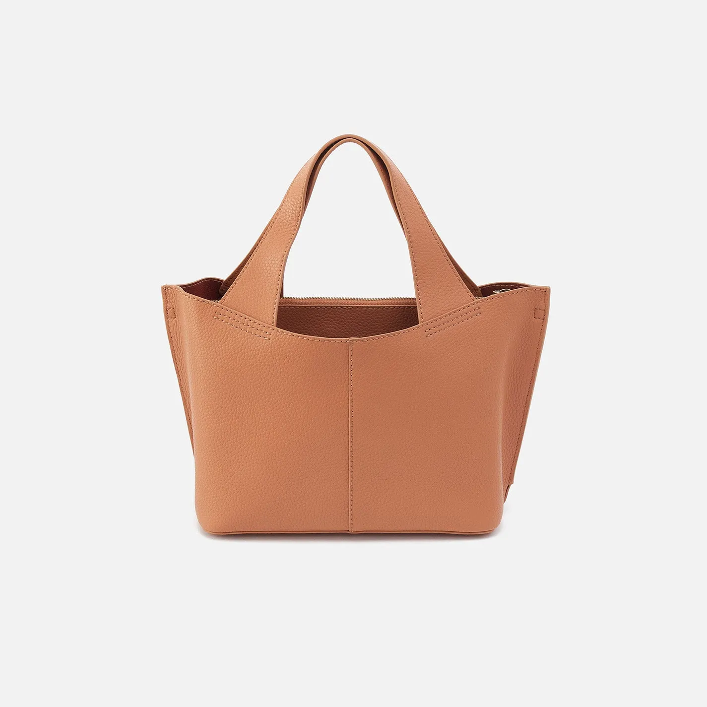 Vida Small Tote In Micro Pebbled Leather - Biscuit sold by HOBO product image thumbnail 5