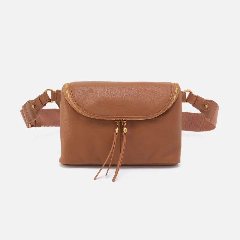 Fern Large Belt Bag in Pebbled Leather - Warm Honey sold by HOBO