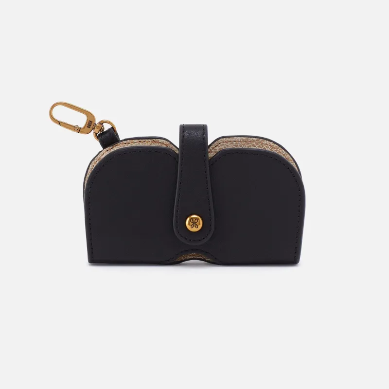 Blink Glasses Holder in Pebbled Leather - Black sold by HOBO