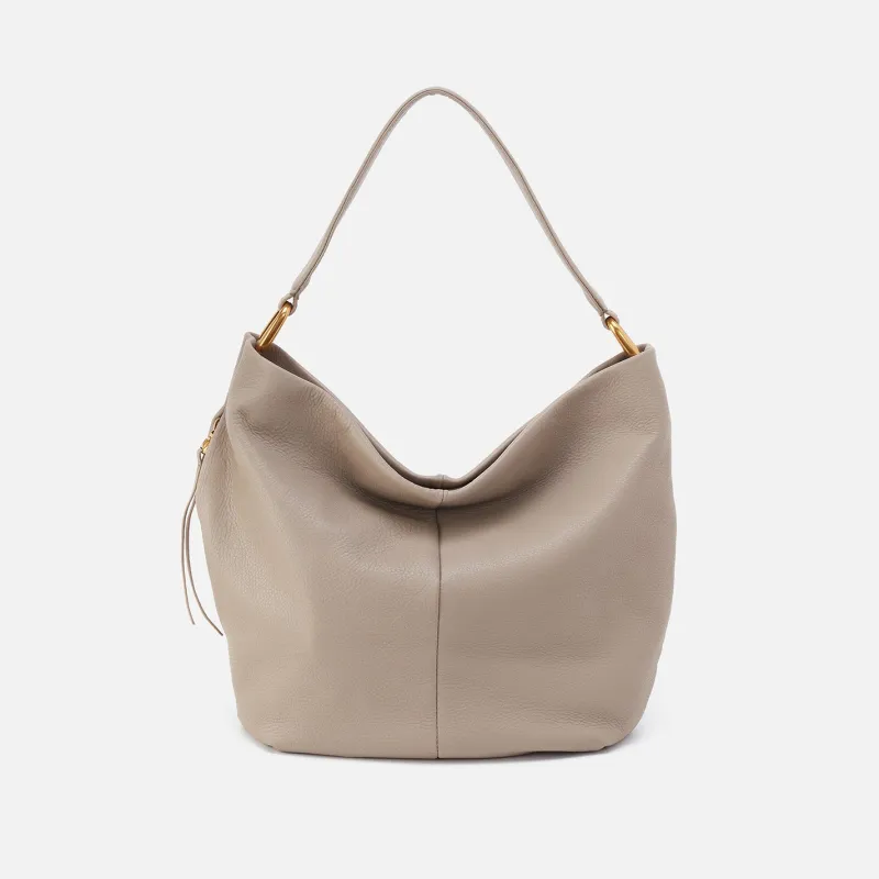 Harley Hobo In Pebbled Leather - Taupe sold by HOBO