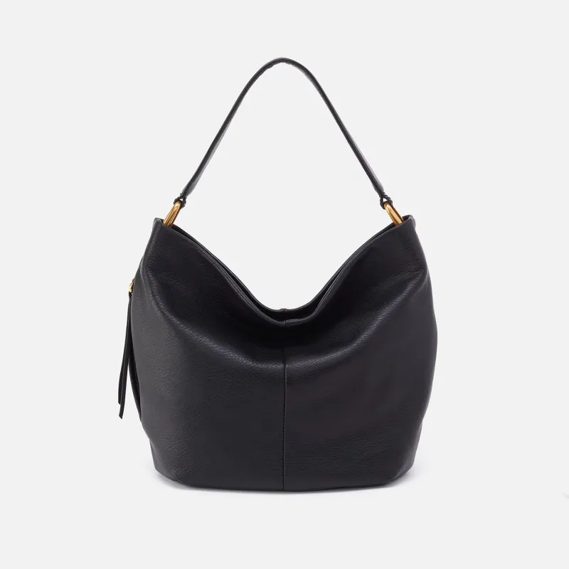 Harley Hobo in Pebbled Leather - Black sold by HOBO