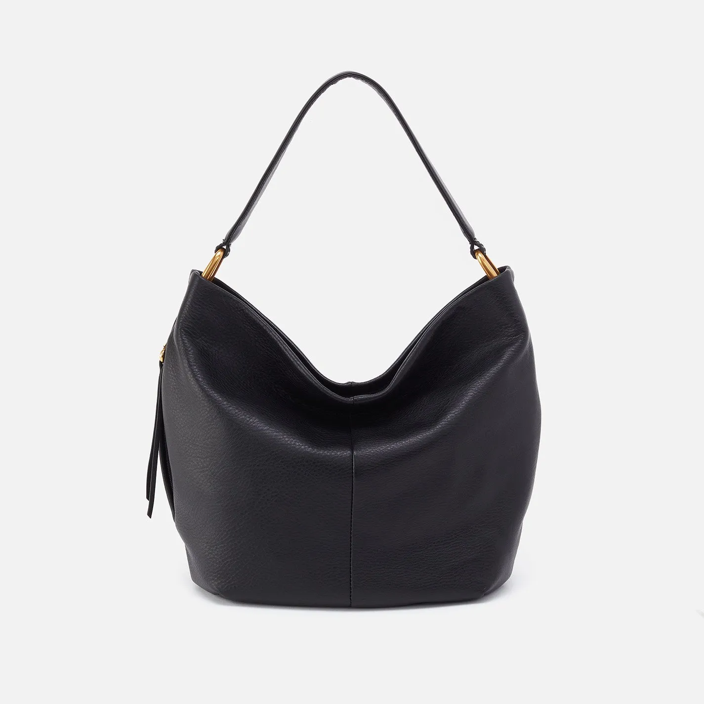 Harley Hobo in Pebbled Leather - Black sold by HOBO