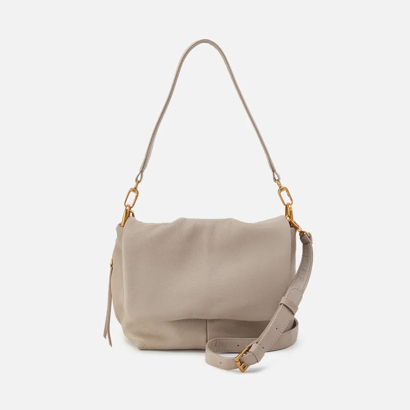 Harley Convertible Shoulder Bag In Pebbled Leather - Taupe sold by HOBO