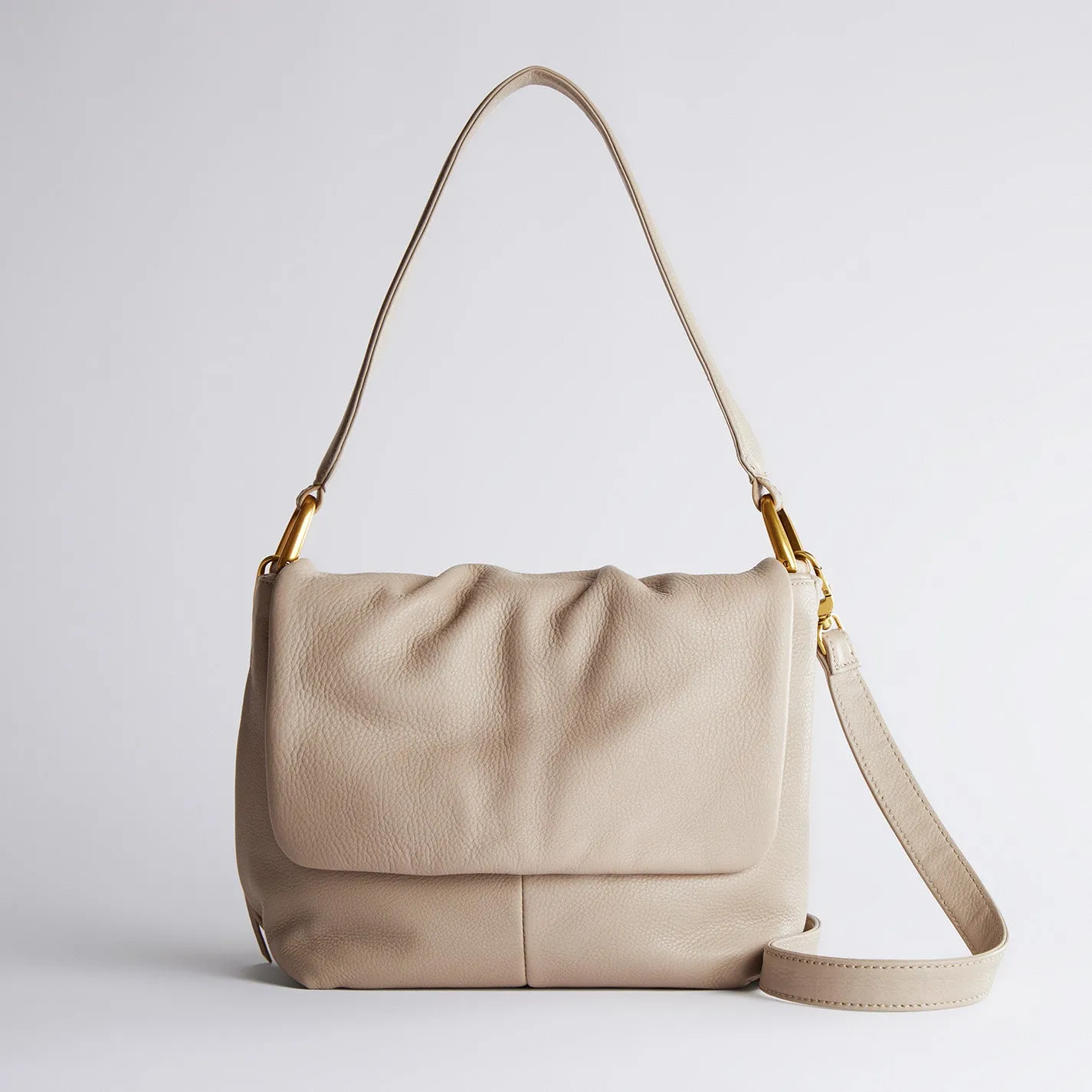 Harley Convertible Shoulder Bag In Pebbled Leather - Taupe sold by HOBO product image thumbnail 2