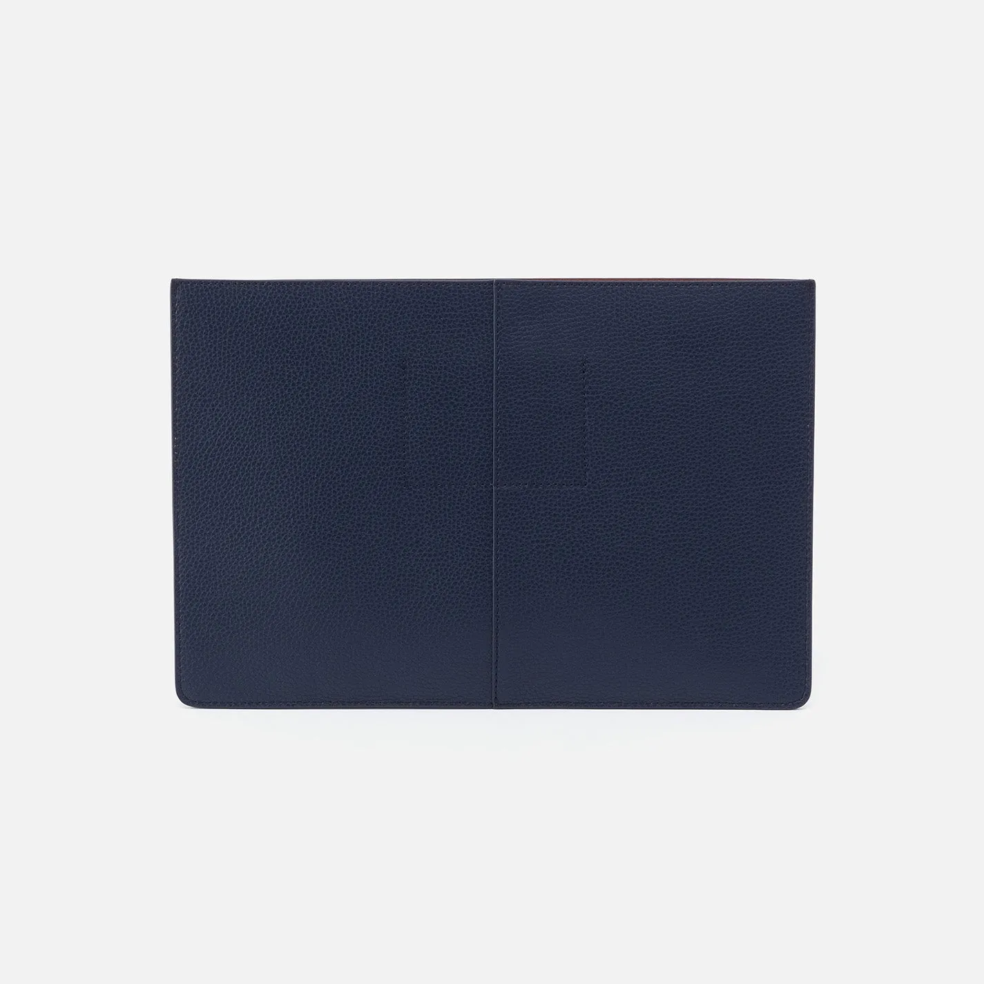 Vida Laptop Sleeve in Micro Pebbled Leather - Mood Indigo sold by HOBO product image thumbnail 4
