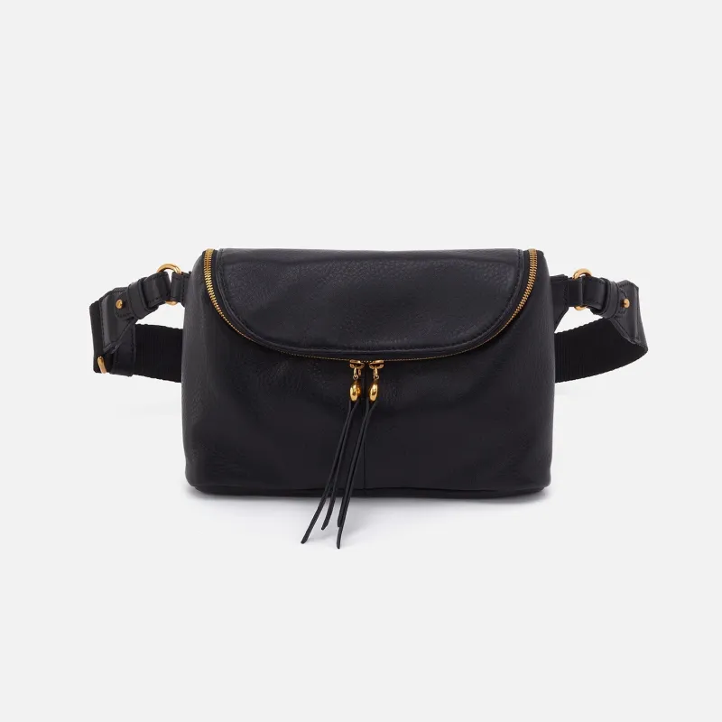 Fern Large Belt Bag in Pebbled Leather - Black sold by HOBO