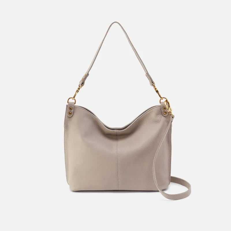Pier Shoulder Bag In Pebbled Leather - Taupe sold by HOBO
