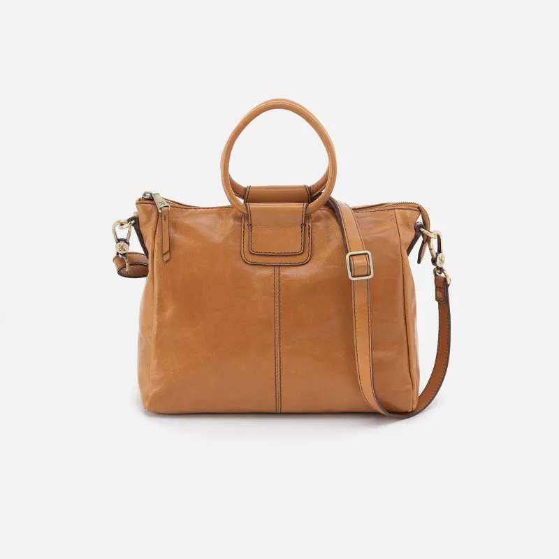Sheila Medium Satchel in Polished Leather - Natural sold by HOBO
