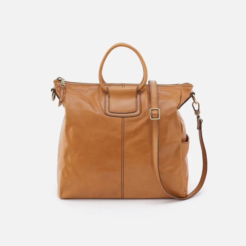 Sheila Large Satchel in Polished Leather - Natural sold by HOBO