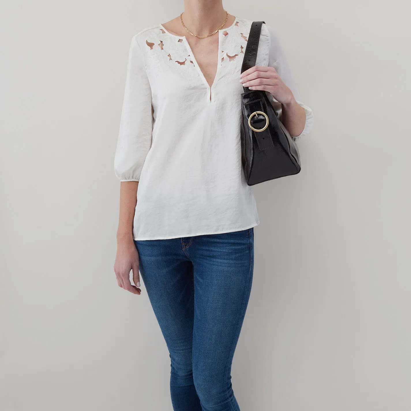 Render Shoulder Bag In Polished Leather - Natural sold by HOBO product image thumbnail 2