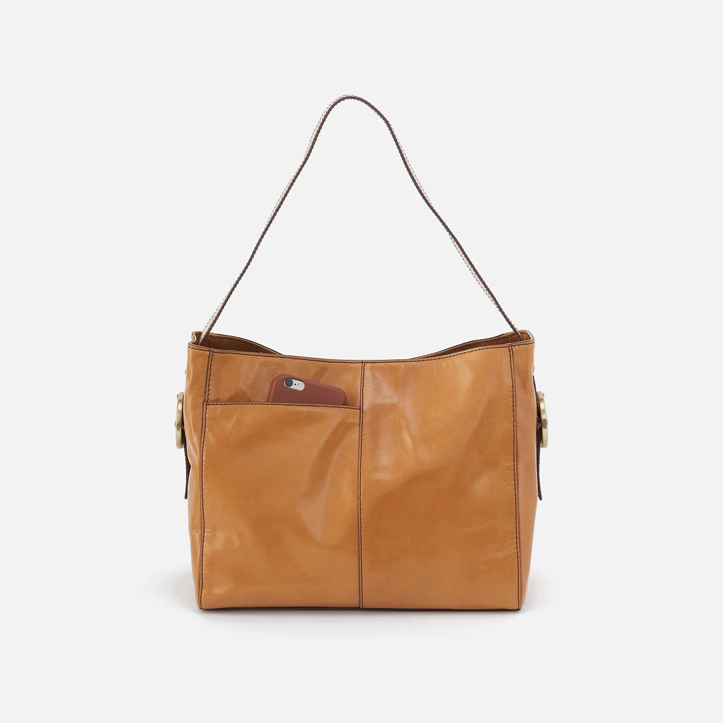 Render Shoulder Bag In Polished Leather - Natural sold by HOBO product image thumbnail 4