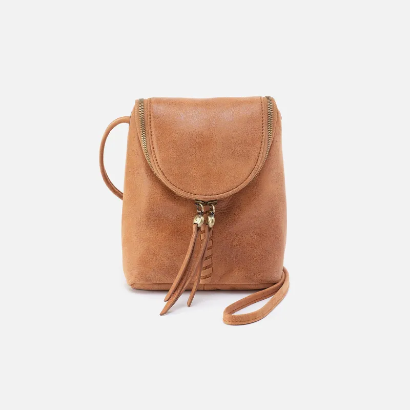 Fern Crossbody In Buffed Leather - Whiskey sold by HOBO