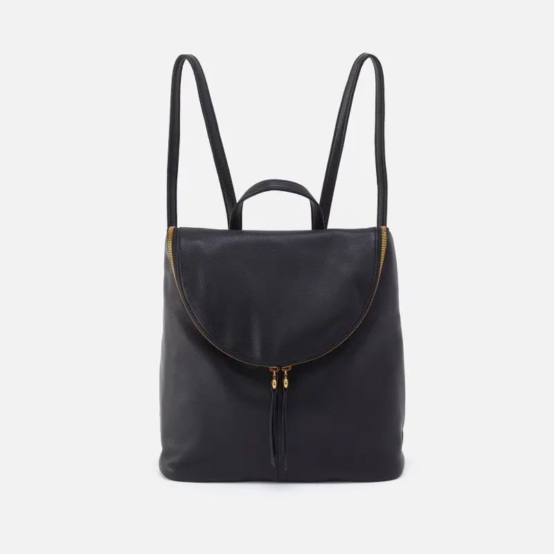 Fern Backpack in Pebbled Leather - Black sold by HOBO