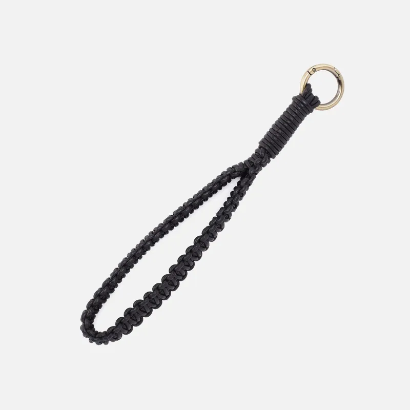 Leather Cord Strap In Coated Leather Cording - Black sold by HOBO