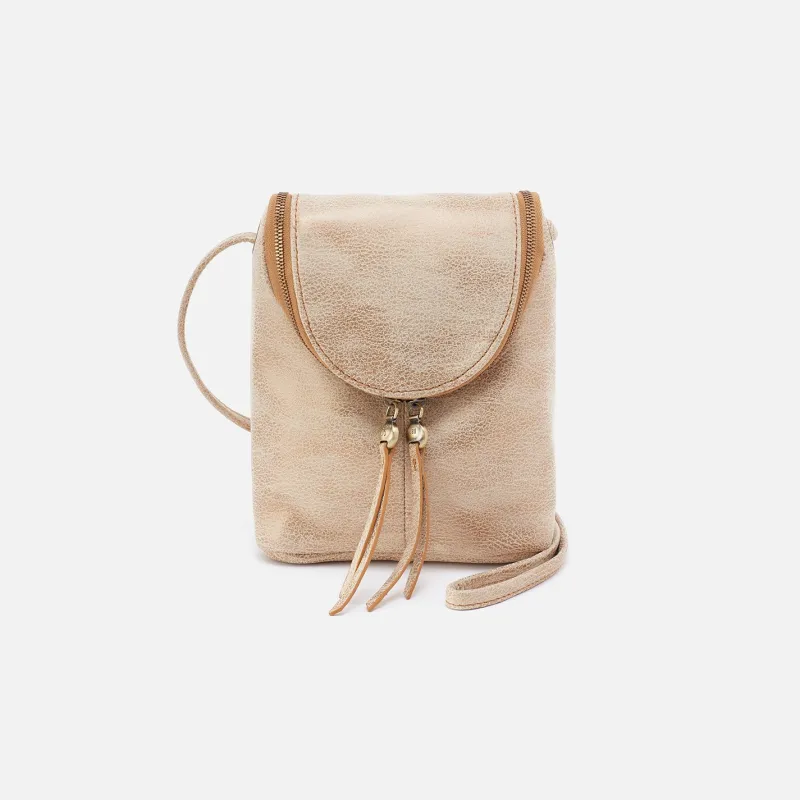 Fern Crossbody In Metallic Leather - Gold Leaf made by HOBO