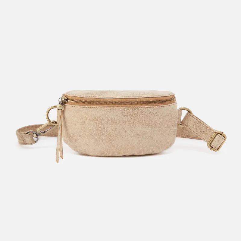 Fern Belt Bag In Metallic Leather - Gold Leaf sold by HOBO