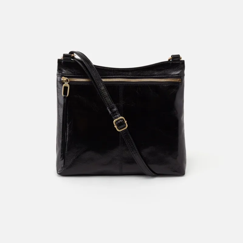Cambel Crossbody In Polished Leather - Black sold by HOBO