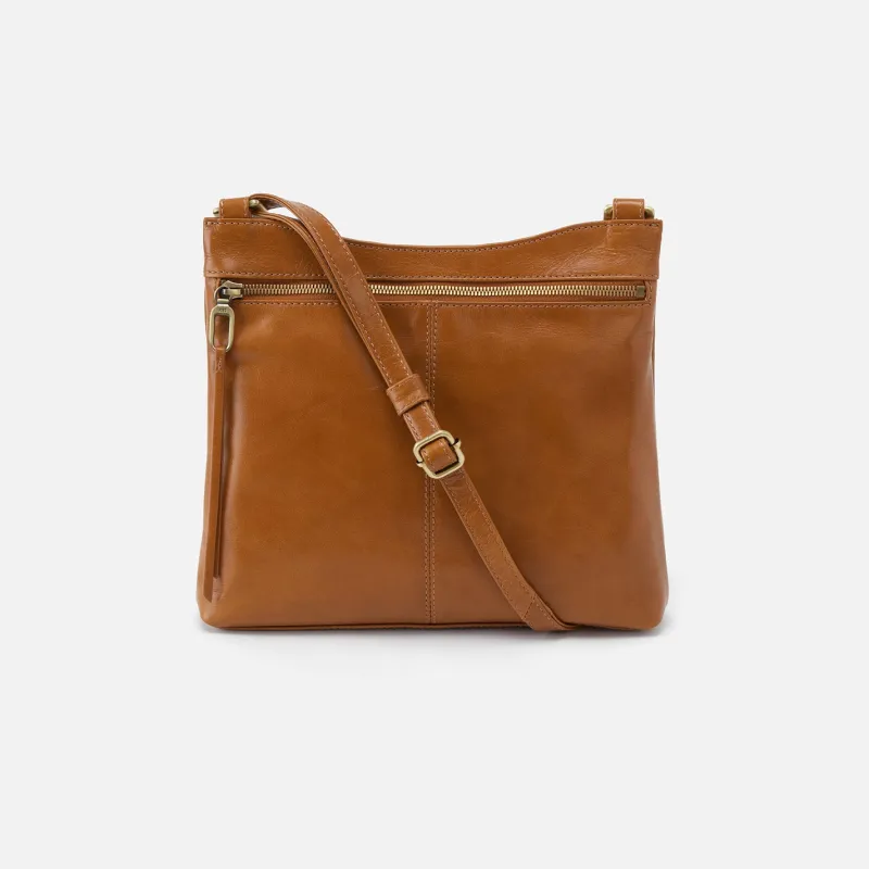 Cambel Crossbody in Polished Leather - Truffle sold by HOBO