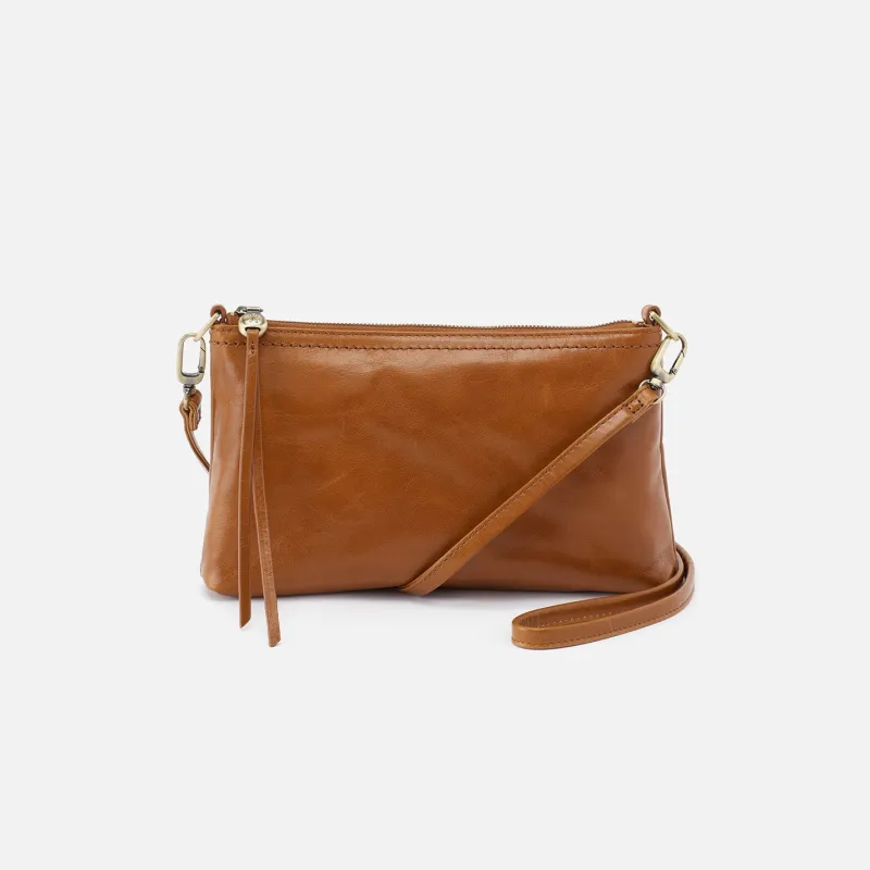 Darcy Crossbody in Polished Leather - Truffle sold by HOBO