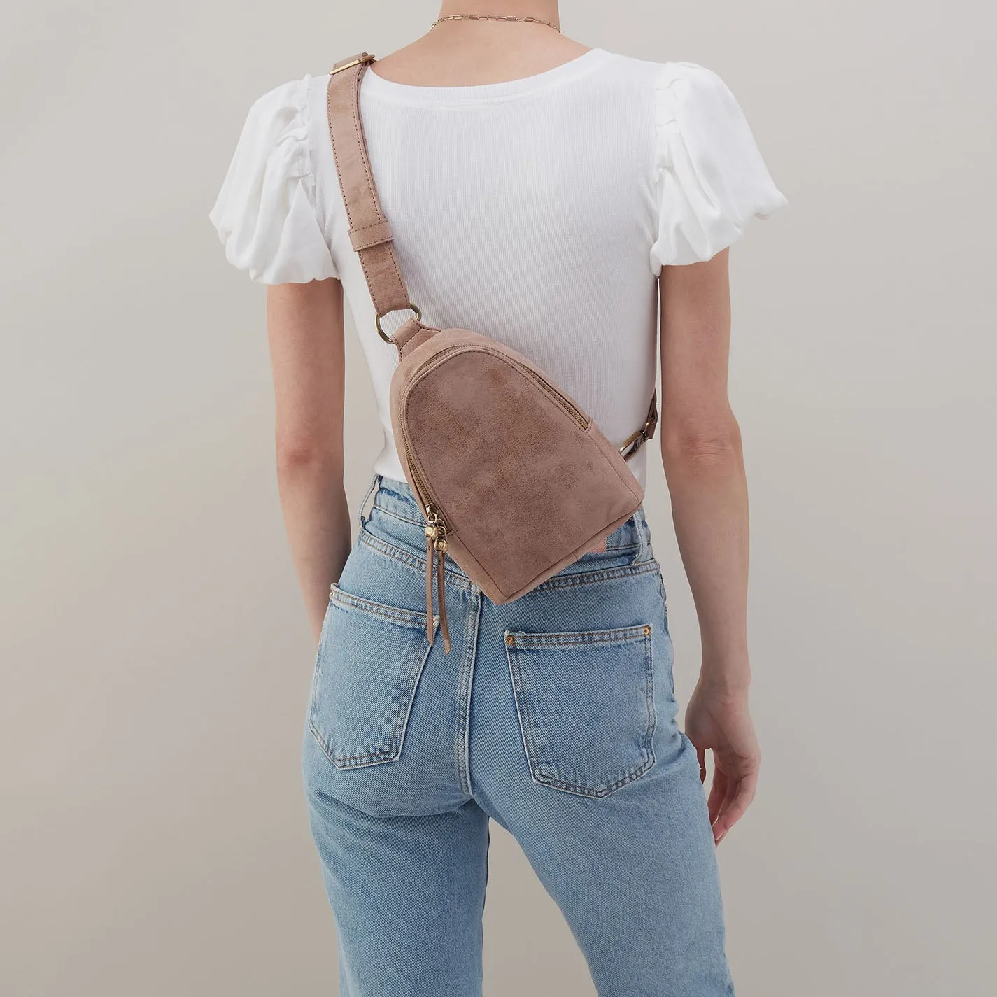 Fern Sling in Buffed Leather - Hazel sold by HOBO product image thumbnail 5