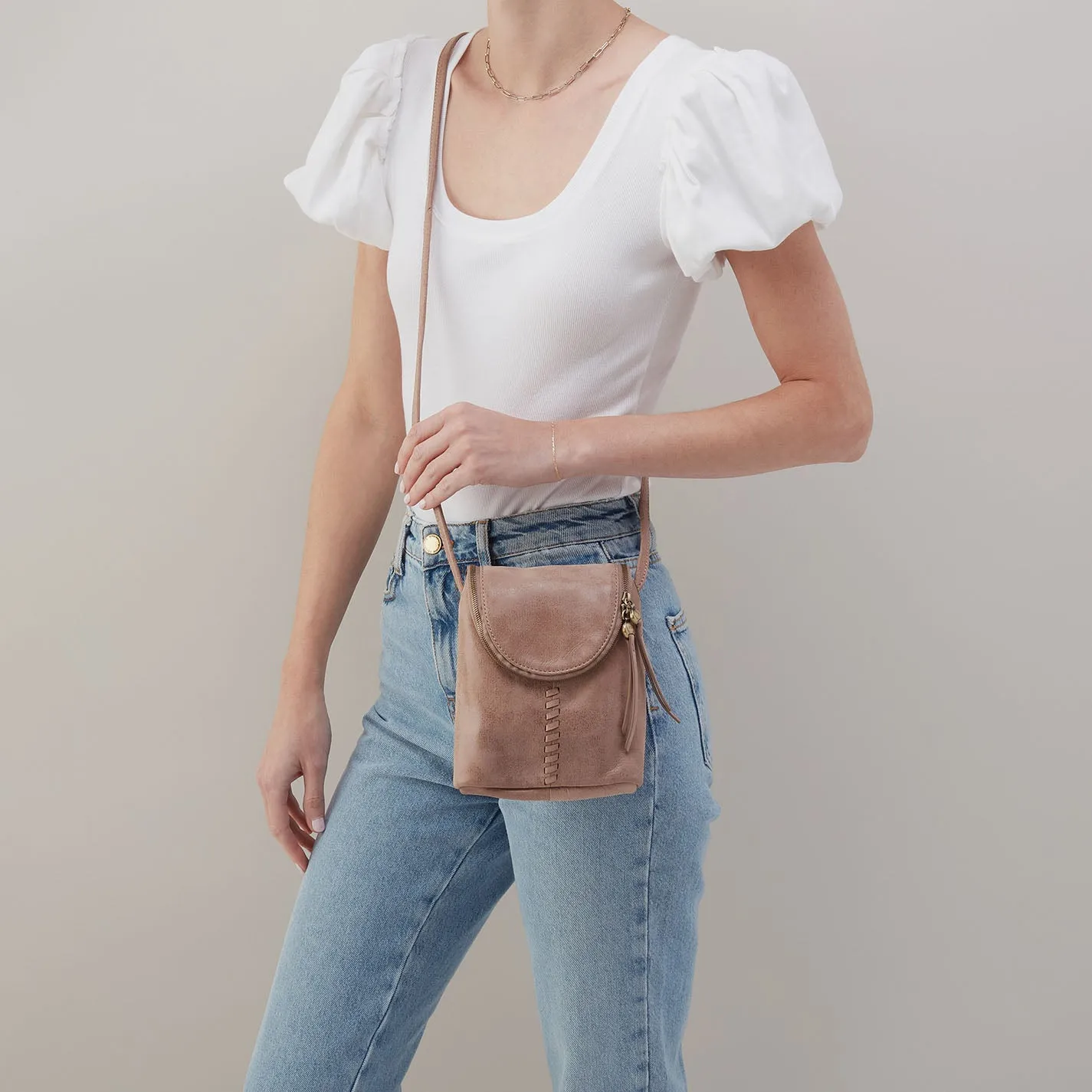 Fern Crossbody in Buffed Leather - Hazel sold by HOBO product image thumbnail 2