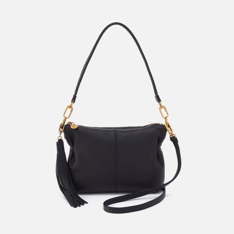Kori Crossbody In Pebbled Leather - Black sold by HOBO