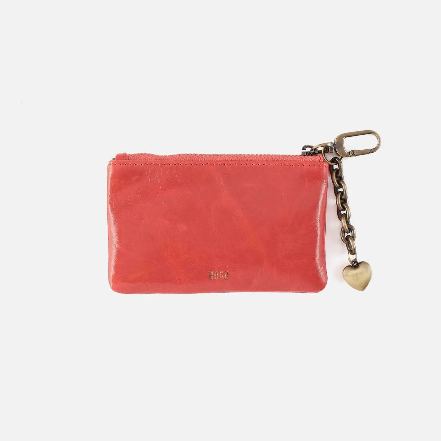 Sentiment Pouch in Polished Leather - Pink Mirage XOXO sold by HOBO product image thumbnail 2