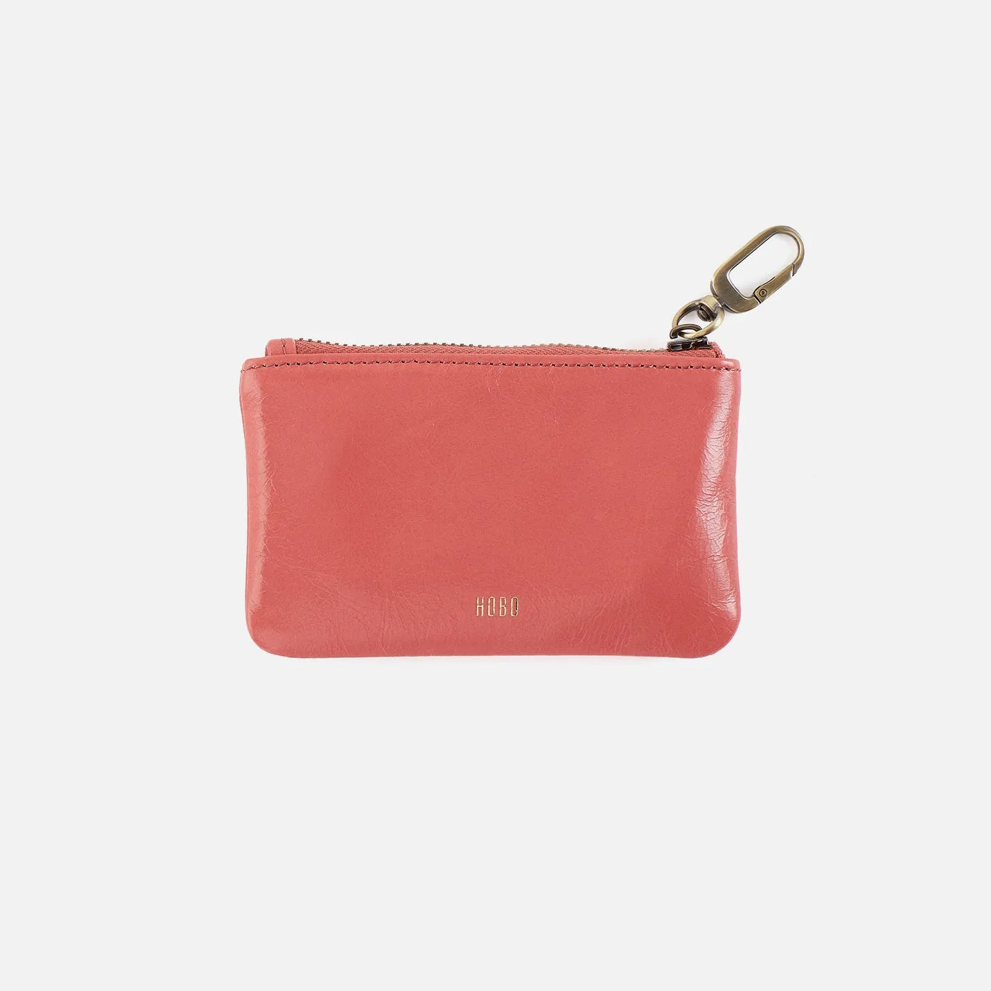 Sentiment Pouch in Polished Leather - Pink Mirage Love sold by HOBO product image thumbnail 2