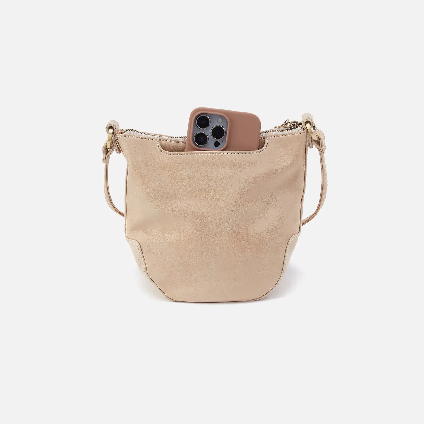 Lexi Crossbody in Buffed Leather - Frosted Pearl sold by HOBO product image thumbnail 5